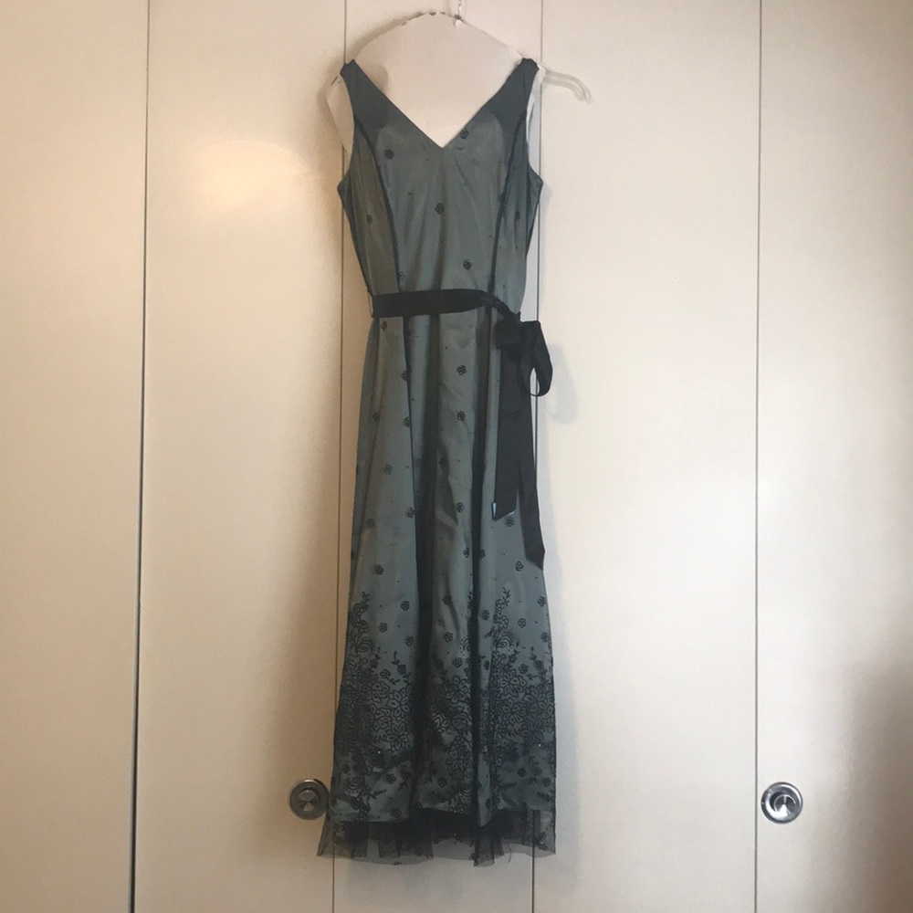 Blue and black shirt formal dress size 12